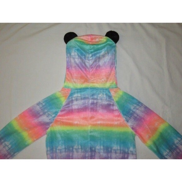 NEW One-Piece Pajamas Fleece Size S (7) Blanket Sleeper Union Suit Hooded Panda - Picture 8 of 9